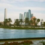 Abu Dhabi skyline on a sunny day