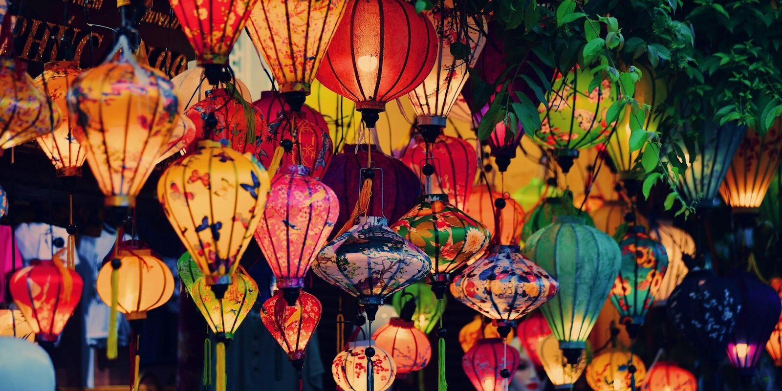 Colourful silk lanterns in Hoi An