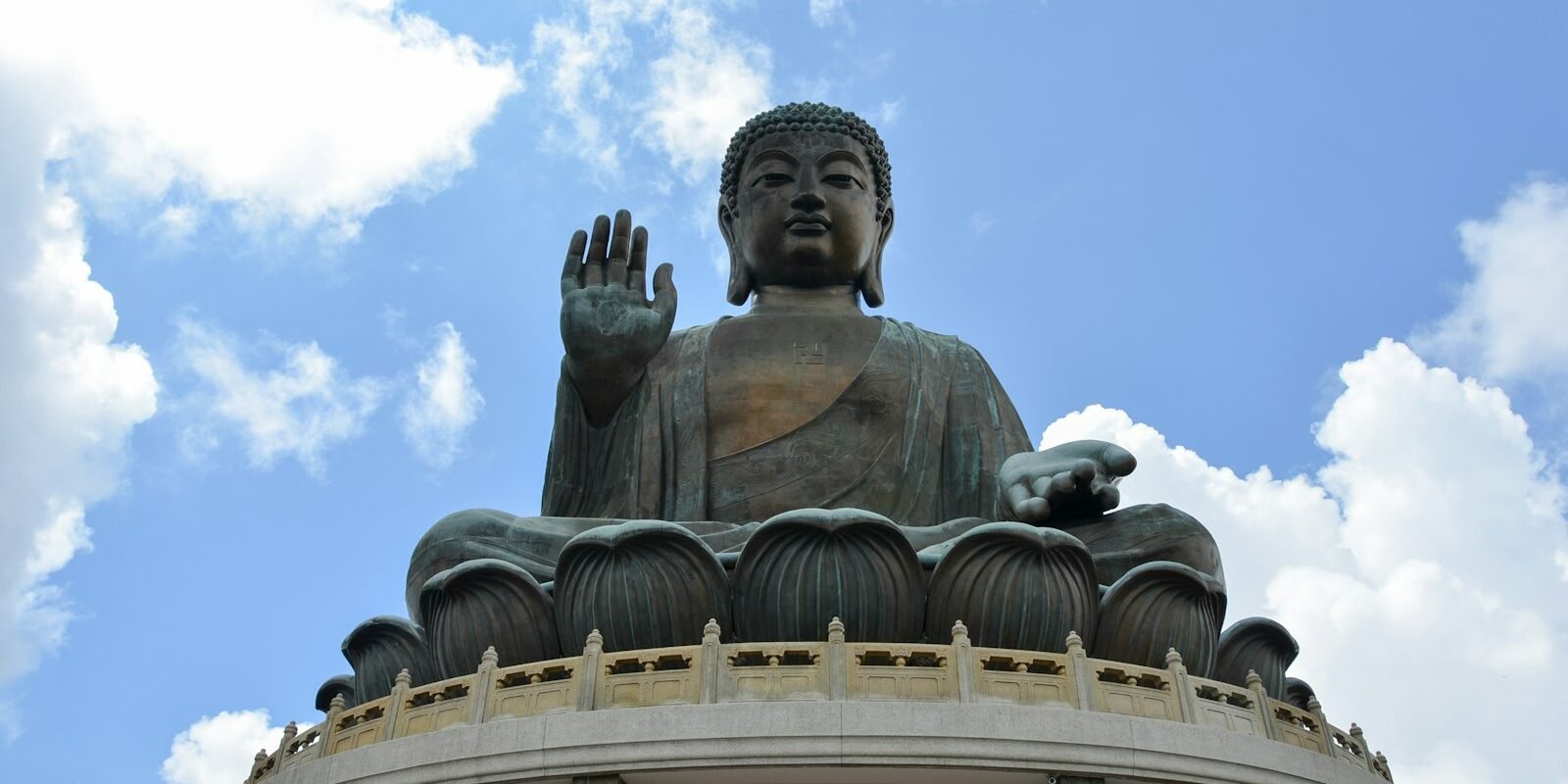 The Tian Tan Big Buddha on Lantau Island, Hong Kong