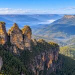 The Three Sisters in the Blue Mountains seen from Echo Point