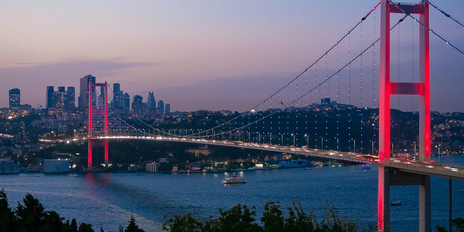 Bosphorus Bridge at dusk, Istanbul