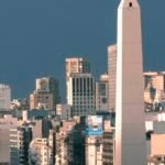 The Obelisco on Avenida 9 de Julio, Buenos Aires