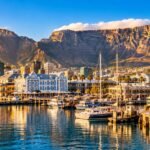 Table Mountain above Cape Town and the V&A Waterfront