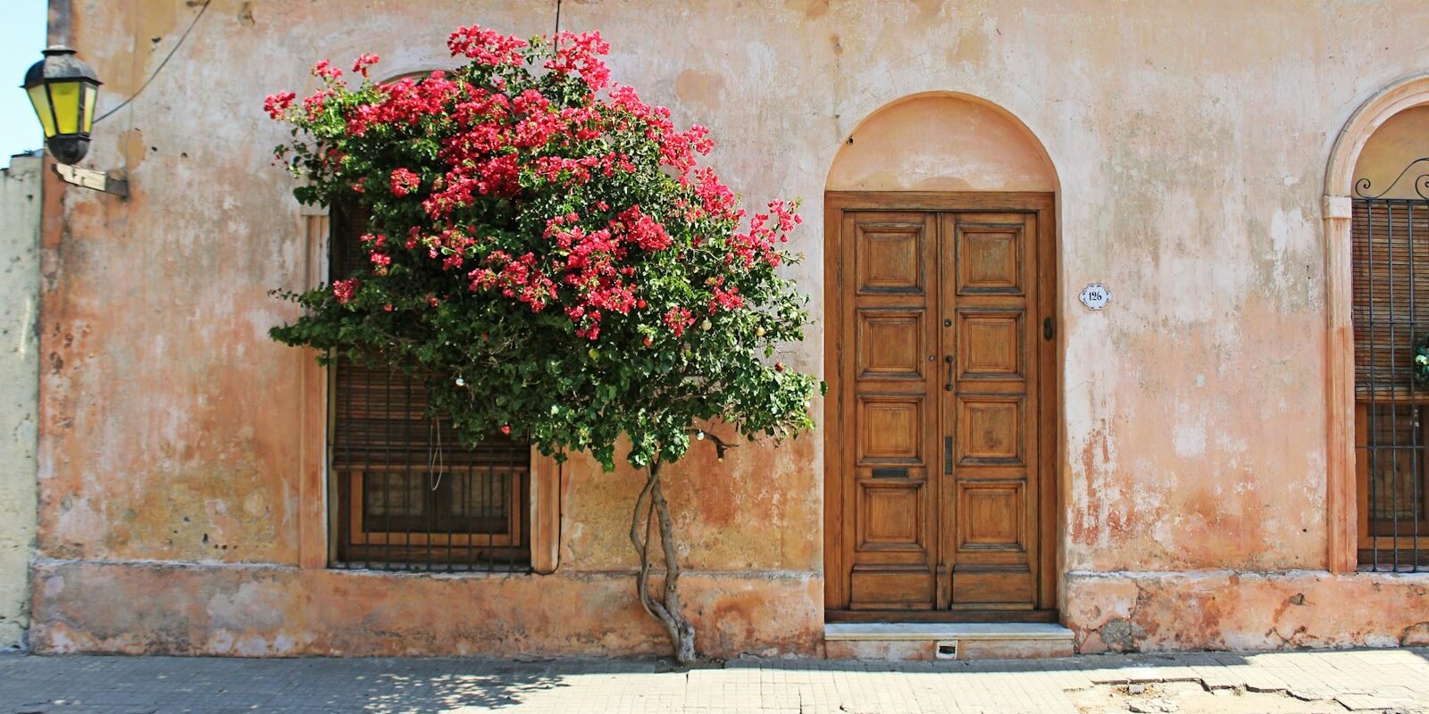 Historic street in Colonia del Sacramento, Uruguay