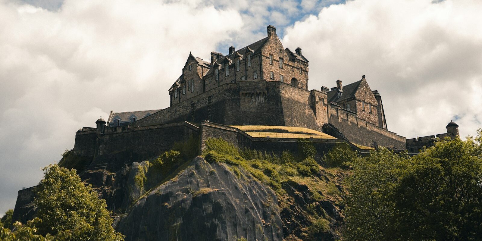 Edinburgh Castle seen from below