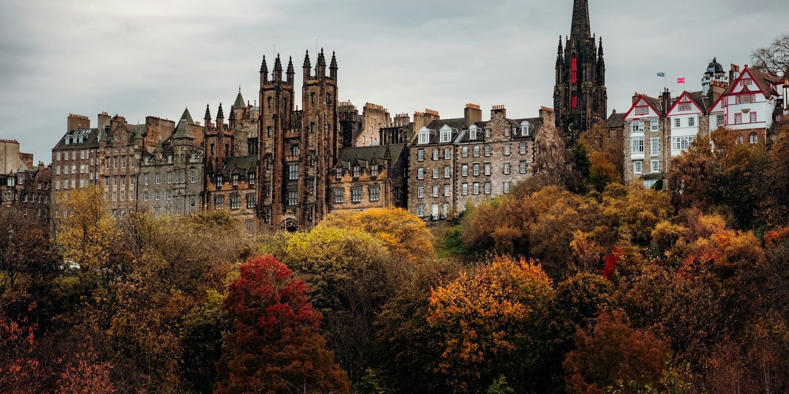 Edinburgh Old Town rooftops and spires
