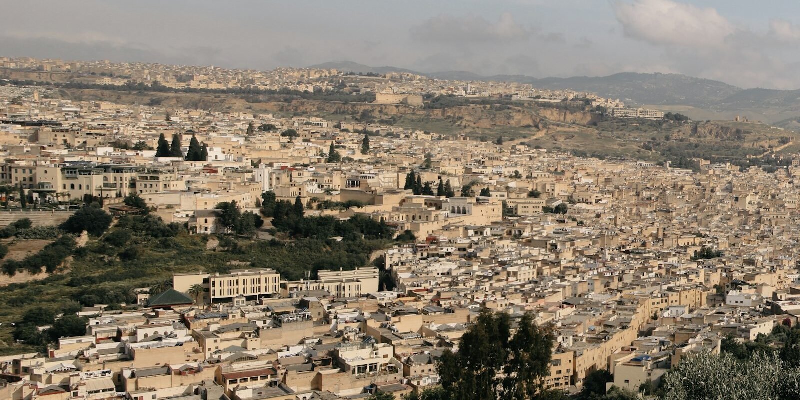 Fes medina and surrounding hills
