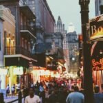 Bourbon Street in the New Orleans French Quarter