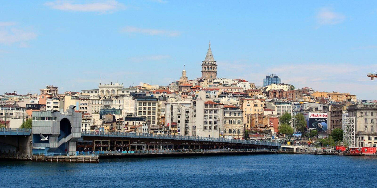 Galata Tower above Karaköy and the Golden Horn in Istanbul