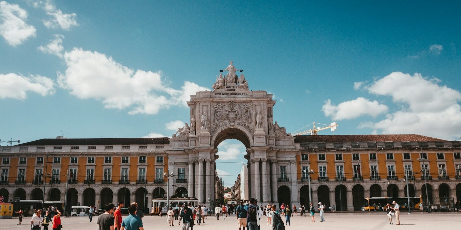 Praça do Comércio and the Rua Augusta Arch in Lisbon