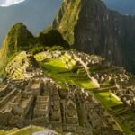 Machu Picchu terraces and mountains