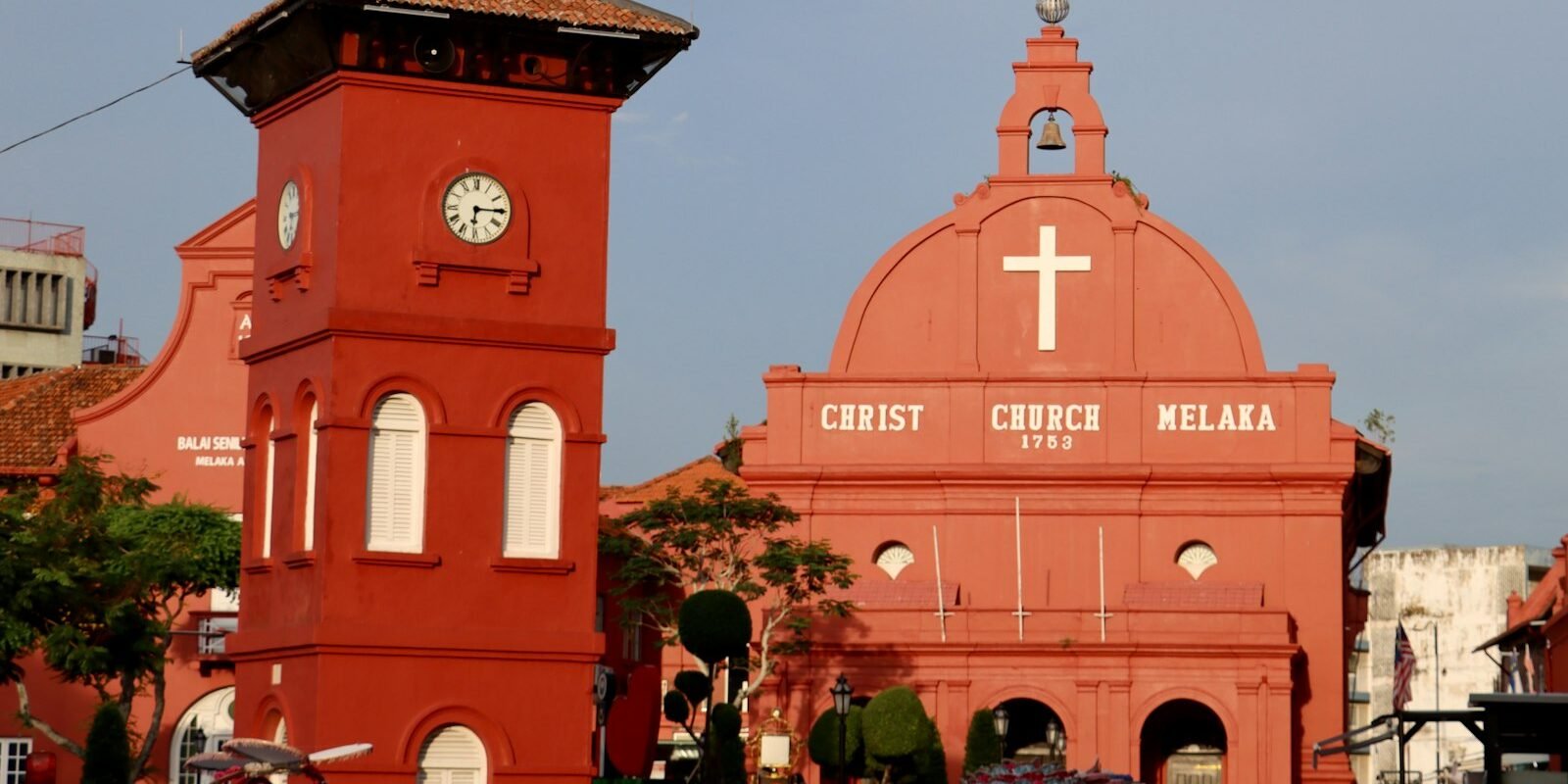 Red Christ Church and Dutch Square in Malacca