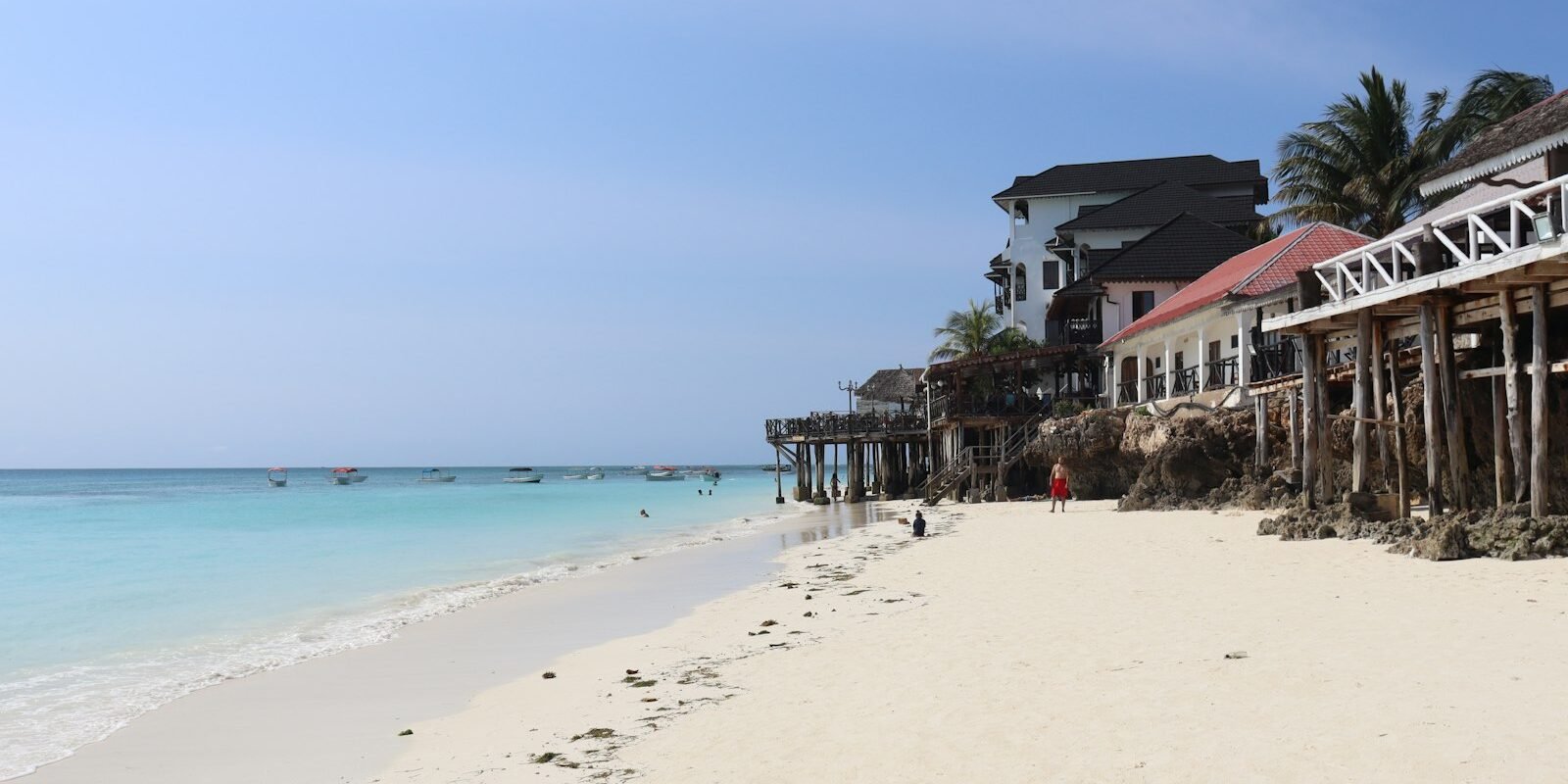 Nungwi beach in northern Zanzibar