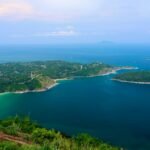 Turquoise bays and green hills in Phuket