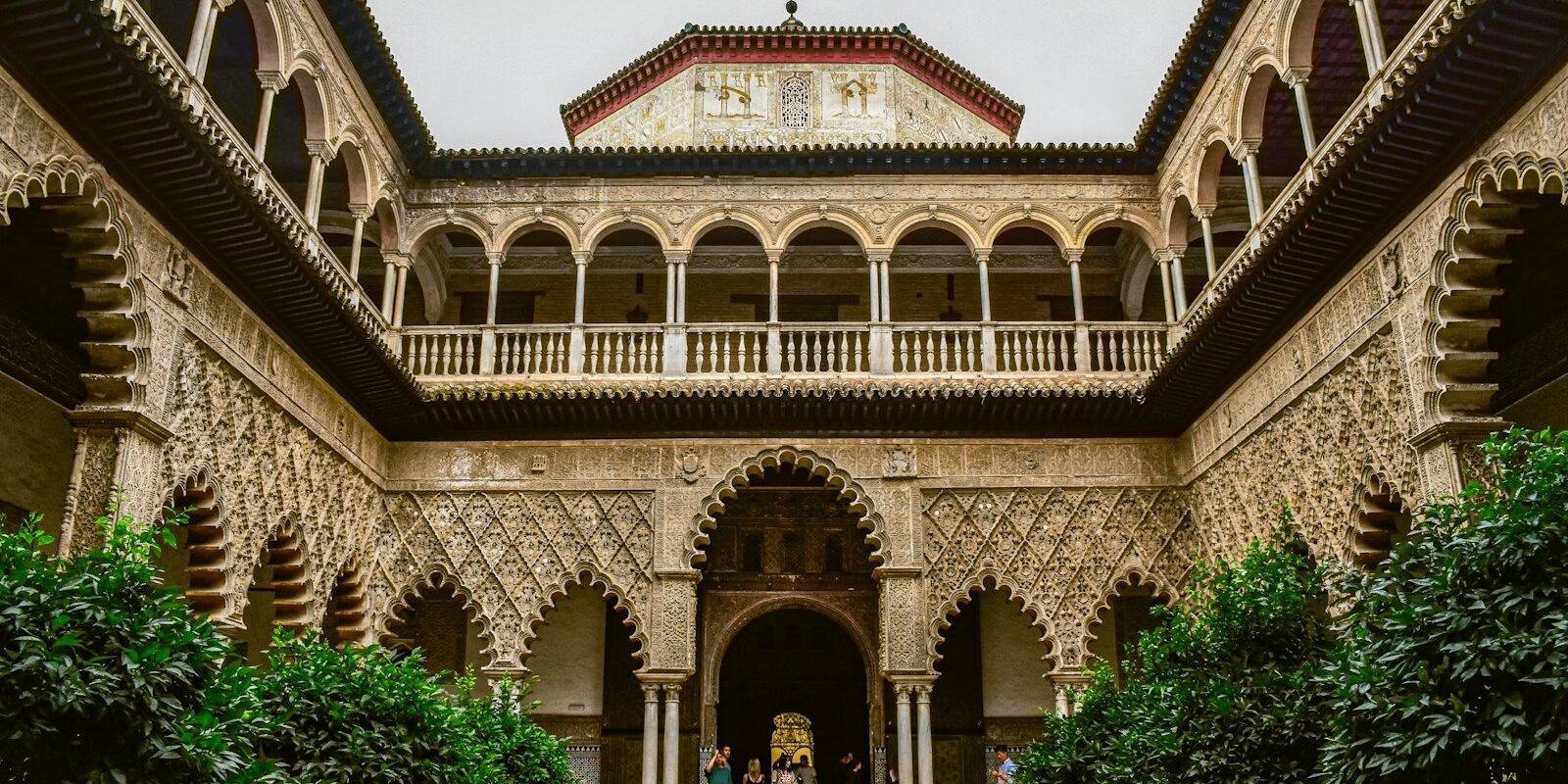 Courtyard of the Real Alcázar in Seville