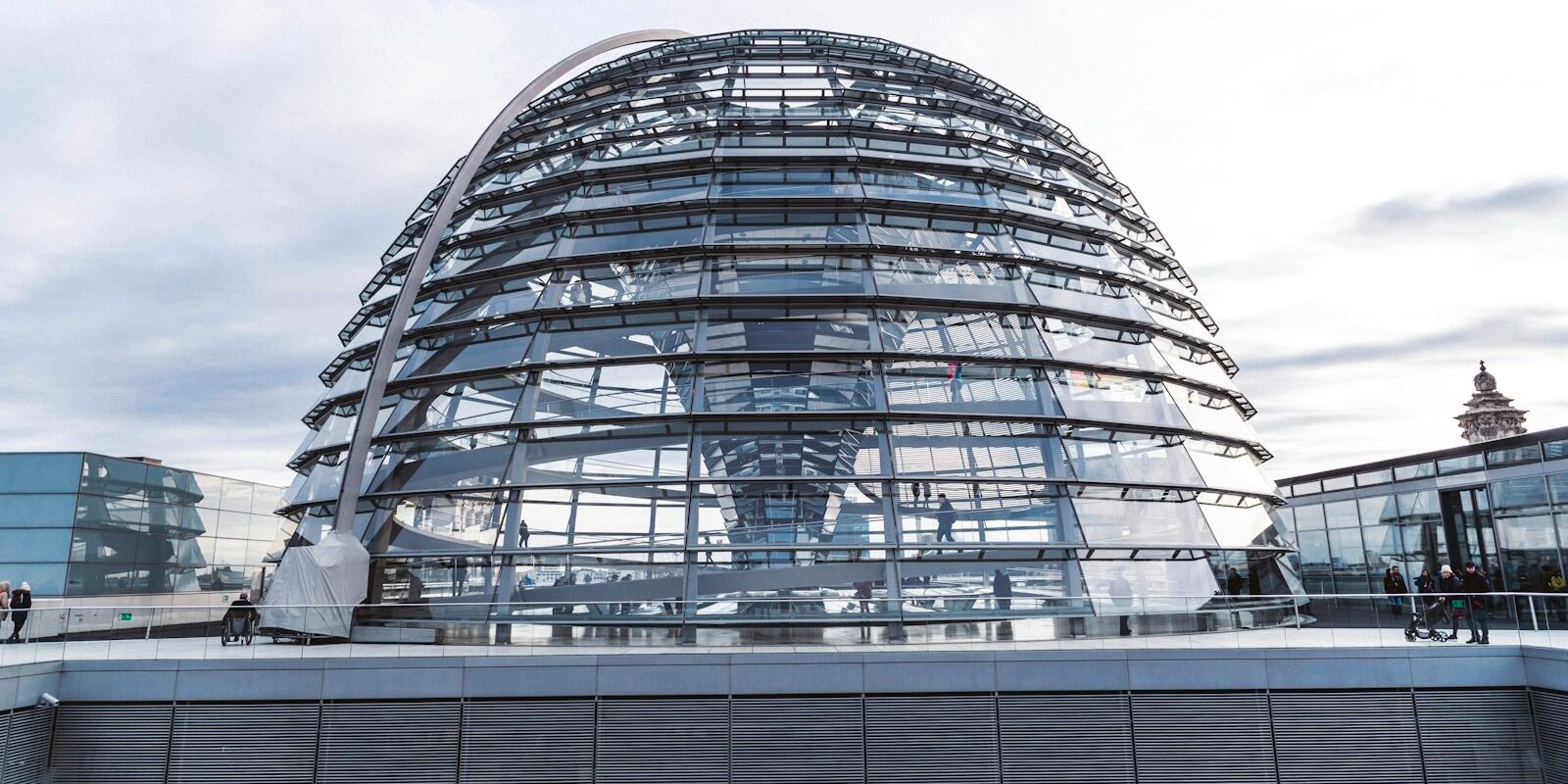 The glass dome of the Reichstag, Berlin