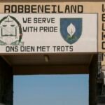 Entrance sign at Robben Island, Cape Town