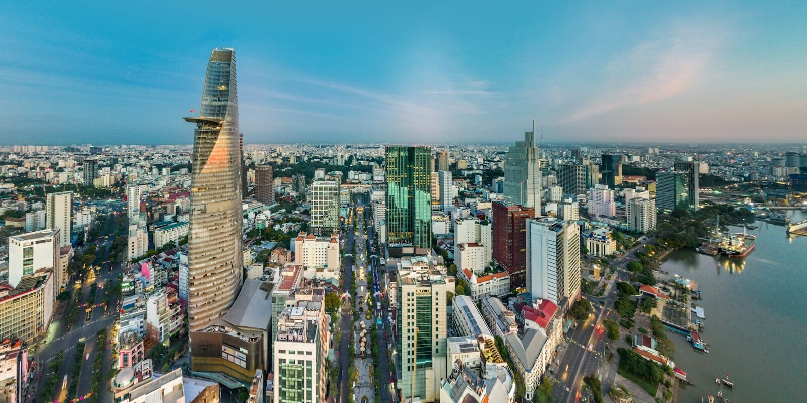 District 1 skyline in Ho Chi Minh City