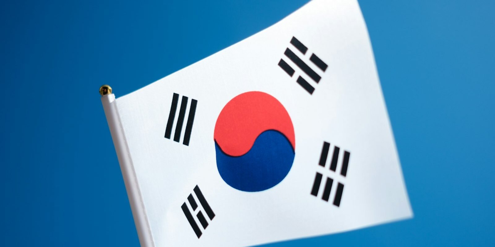 The flag of South Korea