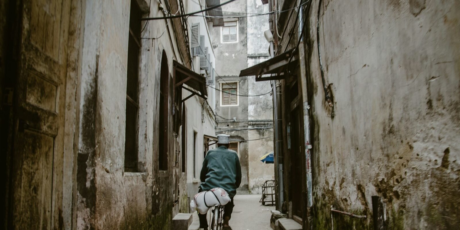 Narrow alley in Stone Town, Zanzibar