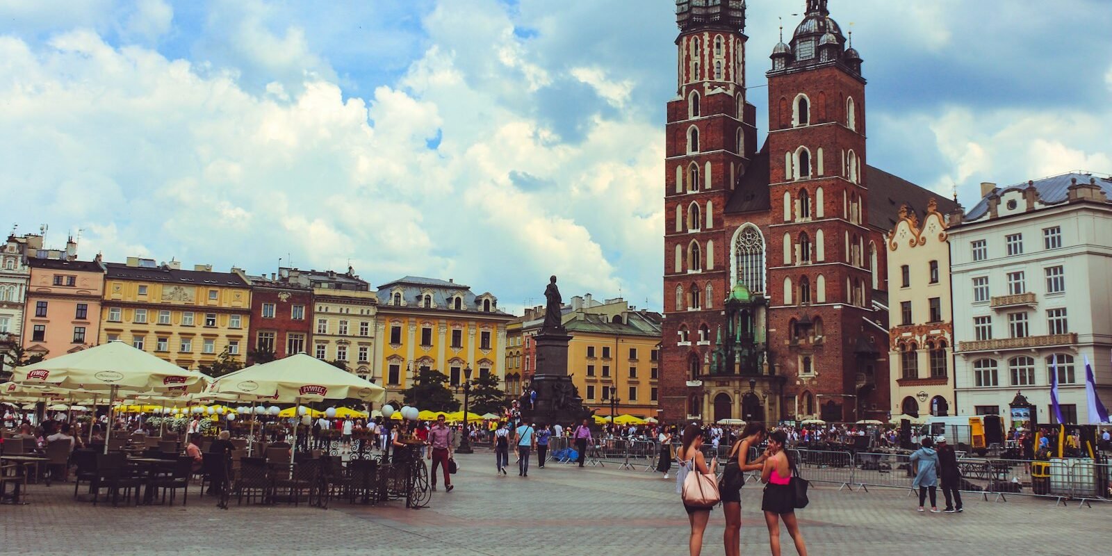 Krakow Old Town with St Mary’s Basilica