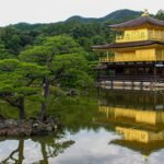 Kinkaku-ji, the Golden Pavilion, reflected in its pond