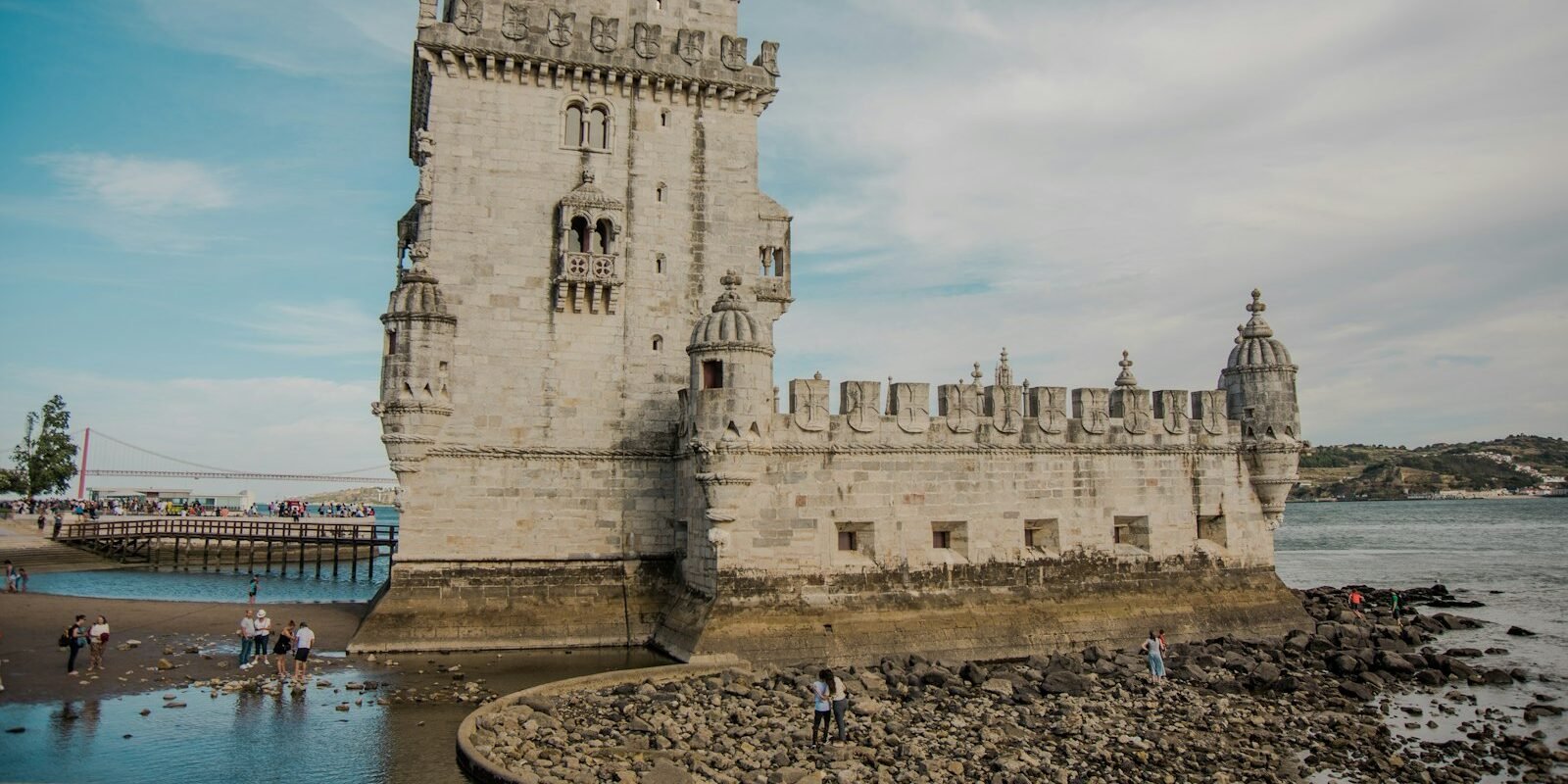 Belém Tower on the Tagus river in Lisbon