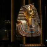 Golden funerary mask of Tutankhamun