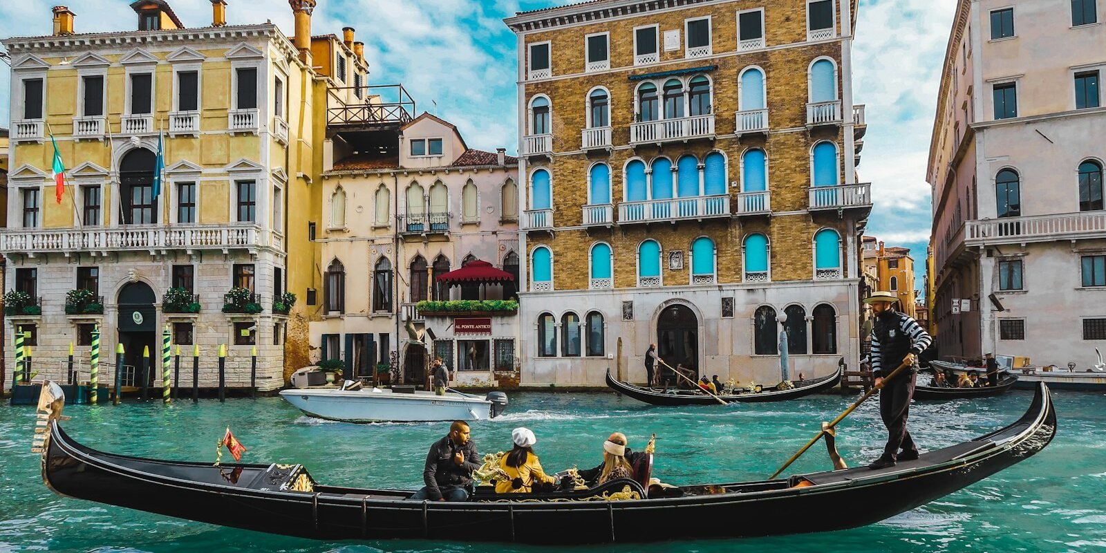 Gondola on a Venice canal