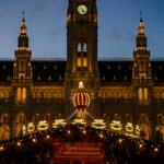 Christmas market in front of Vienna City Hall
