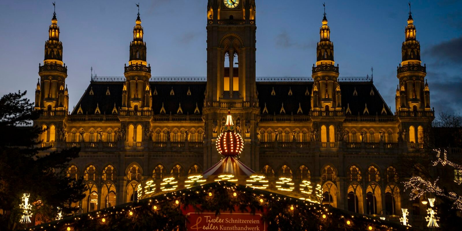 Christmas market in front of Vienna City Hall