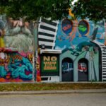Street art murals in Wynwood, Miami