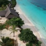 Aerial view of the Zanzibar coastline
