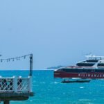 Ferry boat in the waters off Zanzibar